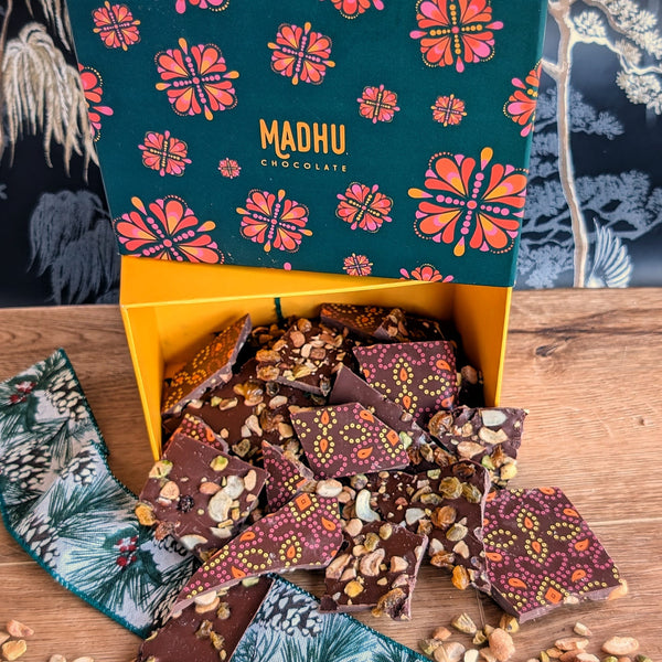 Holiday Chocolate Bark in Madhu Box